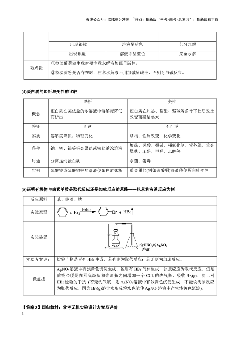 《专题14表格型实验方案的设计与评价（学生版）-（新高考通用）_05-化学-高考总复习_二轮复习_2025年_2025年高考化学二轮·突破提升专题复习讲义（新高考通用）_资料》第8页预览