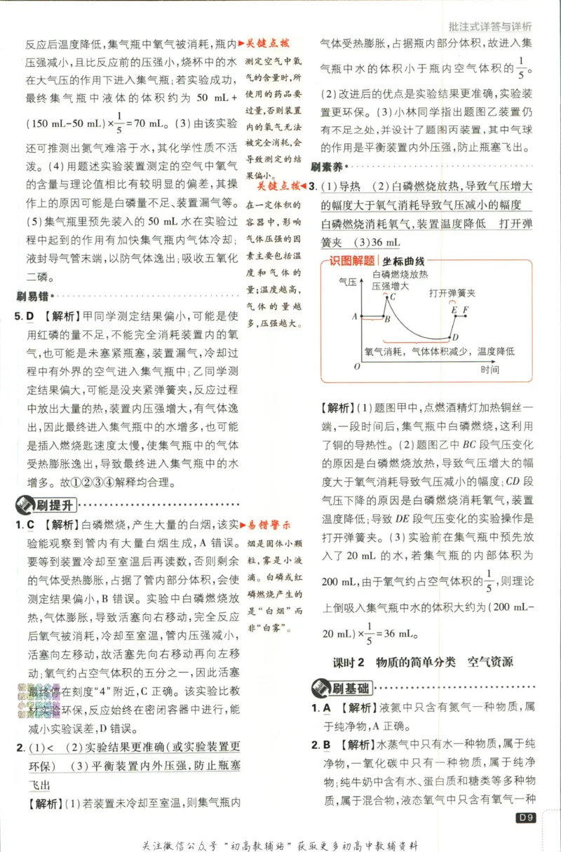 《初中必刷题九年级上册化学人教版答案_2、2025初中必刷题合集_初中必刷题23+24+25上册_2024版（部分上册）》第10页预览