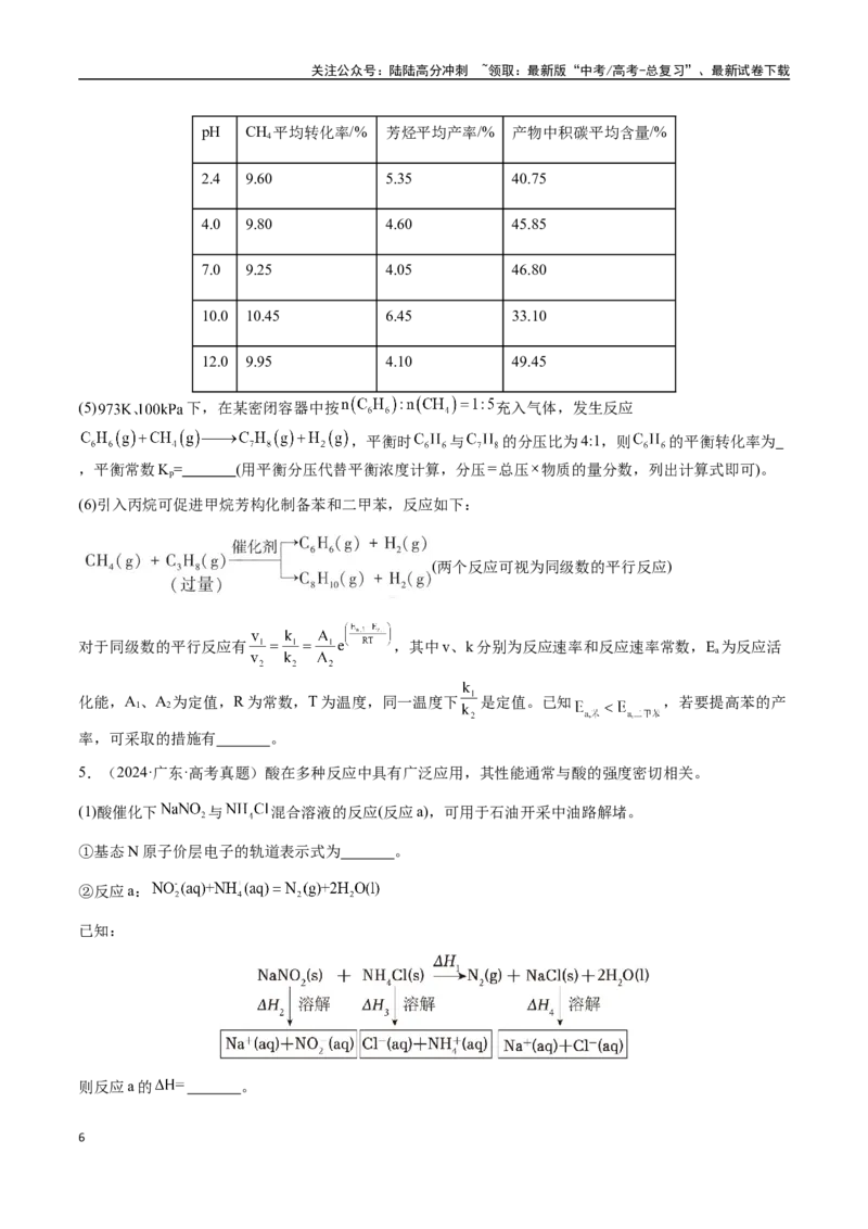 《专题28化学反应原理综合题（学生版）-（新高考通用）_05-化学-高考总复习_二轮复习_2025年_2025年高考化学二轮·突破提升专题复习讲义（新高考通用）_资料》第6页预览