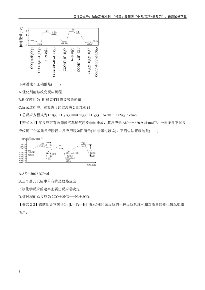 《专题14化学反应的热效应八大题型（新高考通用）（学生版）_05-化学-高考总复习_专项复习_2025年_2025年高考化学举一反三重难点题型归纳知识点梳理变式训练_资料》第9页预览