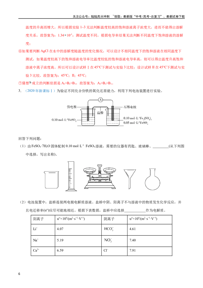 《专题71探究性综合实验（教师版）_05-化学-高考总复习_专项复习_2025年_十年（2013-2022）高考化学真题分项汇编（全国通用）_专题71探究性综合实验（全国通用）》第6页预览