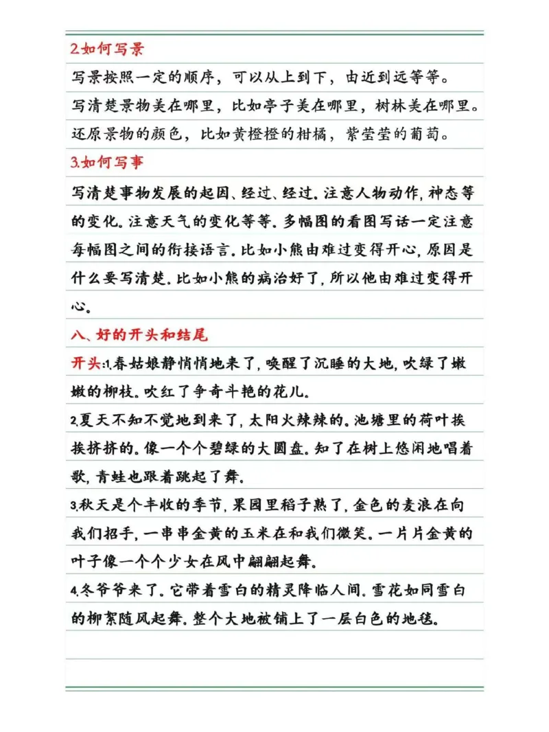 《二年级看图写话要点总结_小学1-6年级全科全套_1-6年级全科上册_二年级_语文_语文二上看图写话专项》第2页预览