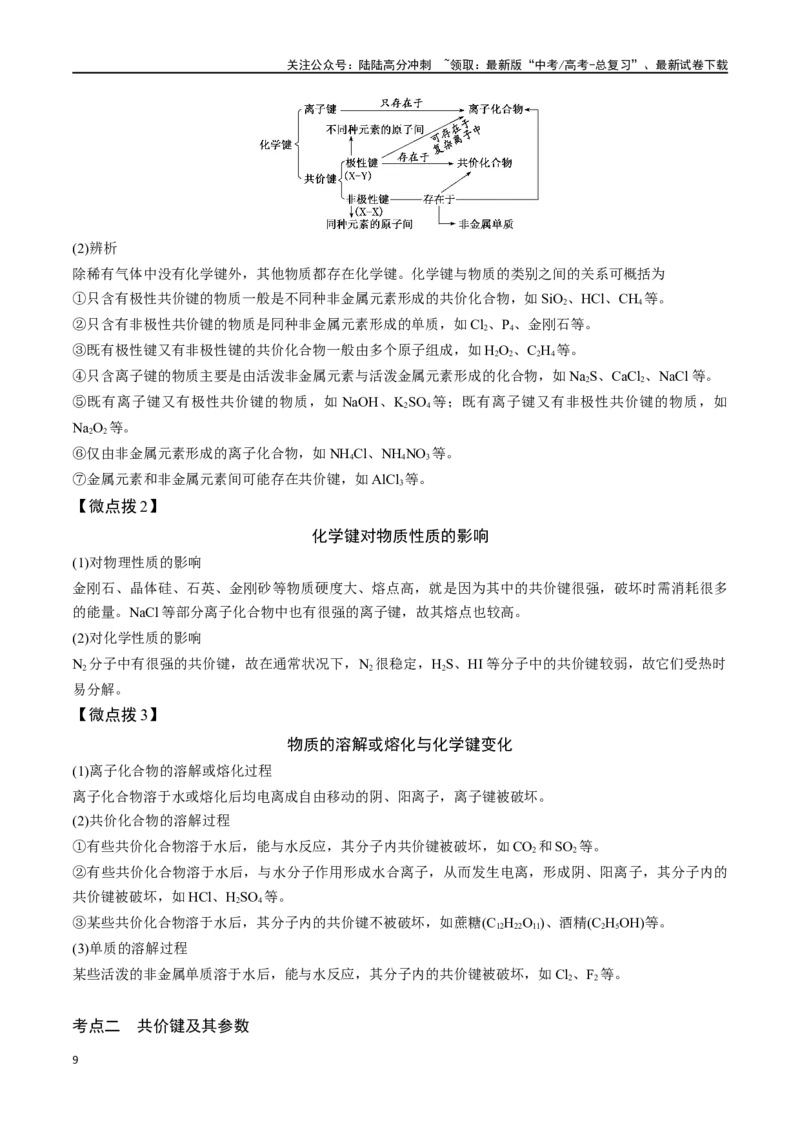 《专题十八化学键-（解析版）_05-化学-高考总复习_一轮复习_2024年_2023-2024学年解密高考化学大一轮复习精讲精练（配套新教材2019）_资料》第9页预览