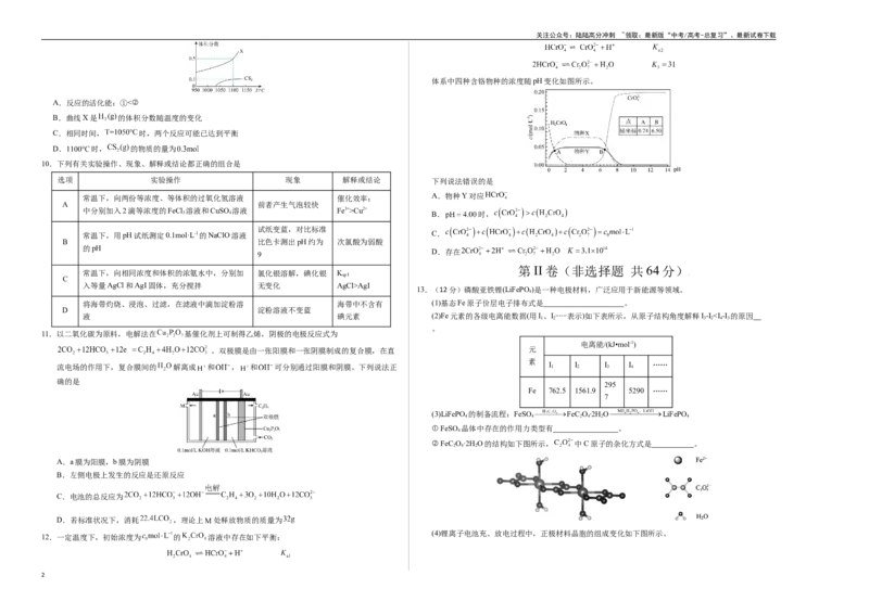 《化学（天津卷01）（考试版A3）_05-化学-高考总复习_专项复习_2025年_2025年高考押题预测卷（多地区）化学》第2页预览