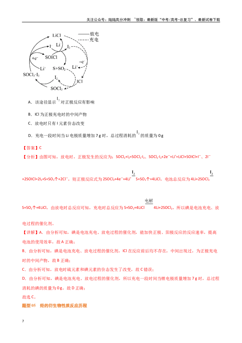 《压轴题03化学反应机理历程能垒图分析（教师版）_05-化学-高考总复习_专项复习_2025年_2025年高考化学培优训练黑吉辽蒙专用》第7页预览