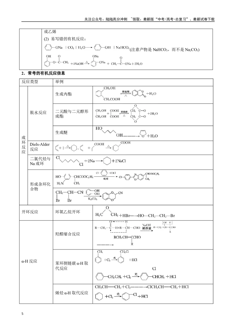 《压轴题13有机合成与推断（教师版）_05-化学-高考总复习_专项复习_2025年_2025年高考化学培优训练新高考通用》第5页预览