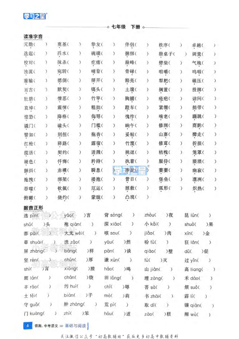 《2025领跑语文总复习基础与阅读_小初高学习资料合集（每天更新）_学习之星领跑中考（辽宁）》第10页预览