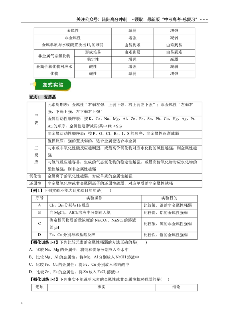 《专题06物质结构与性质元素周期律（学生版）_05-化学-高考总复习_一轮复习_2026年-化学高考一轮复习_2026年高考化学一轮复习讲义+练习+课件（新教材新高考）-G55_2026版》第4页预览
