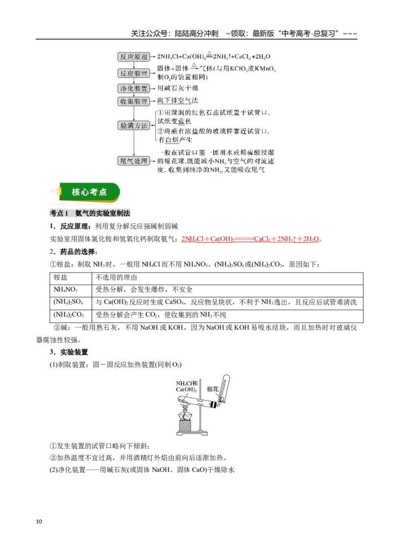 《专题05非金属及其化合物（二）（教师版）_05-化学-高考总复习_一轮复习_2026年-化学高考一轮复习_2026年高考化学一轮复习讲义+练习+课件（新教材新高考）-G55_2026版》第10页预览