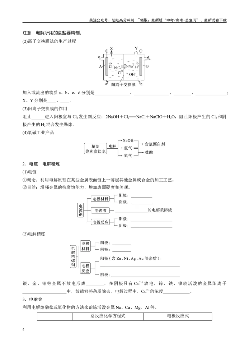 《专题二十四电解池-（解析版）_05-化学-高考总复习_一轮复习_2024年_2023-2024学年解密高考化学大一轮复习精讲精练（配套新教材2019）_资料》第4页预览