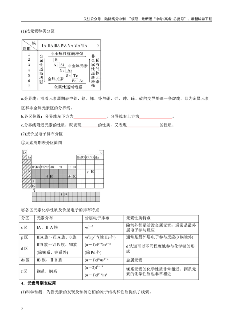 《专题25原子结构与性质周期律八大题型（新高考通用）（学生版）_05-化学-高考总复习_一轮复习_2025年_2025年高考化学一轮复习举一反三系列（新高考通用）_资料》第7页预览