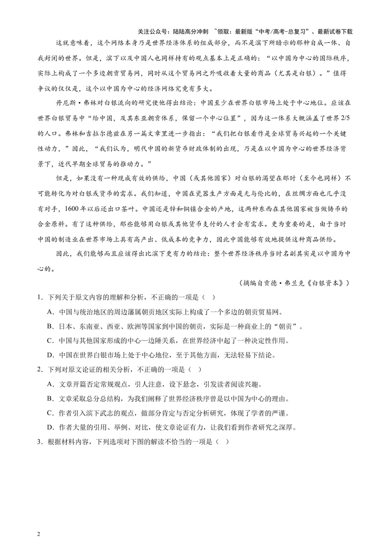 《专题01论述类文本阅读20篇（最新热点文章）（全国卷地区专用）-（原卷版）_专项复习_2024年_2024年高考语文重点题型终极预测_资料_1-资料》第2页预览