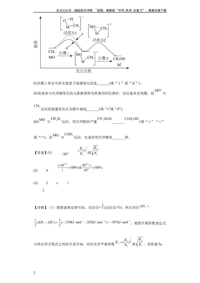 《化学反应原理综合题（解析版）_05-化学-高考总复习_一轮复习_2024年_2024年高三化学一轮复习高考专项训练知识梳理练习_资料》第2页预览