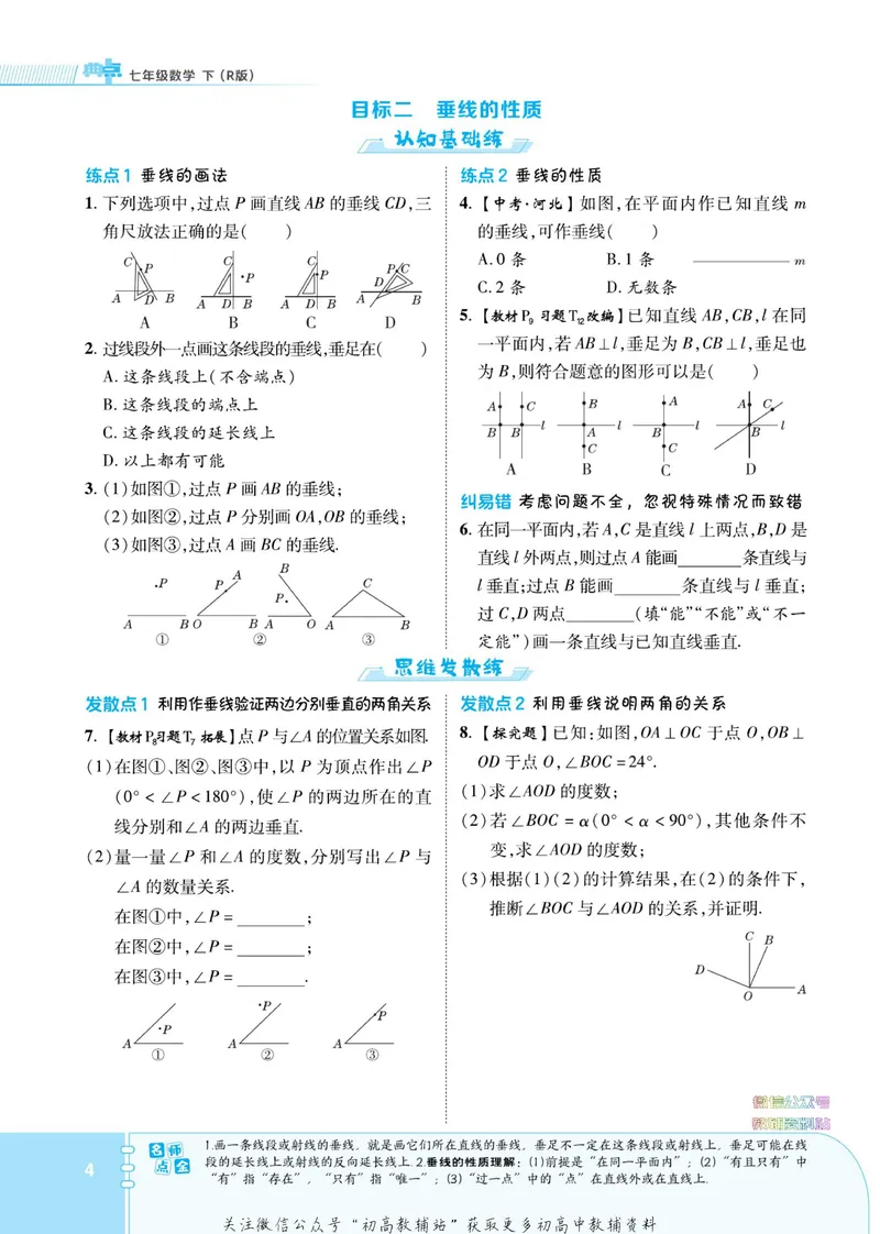《典中点七年级下册数学人教版_初中7-9年级上下册《典中点》》第10页预览