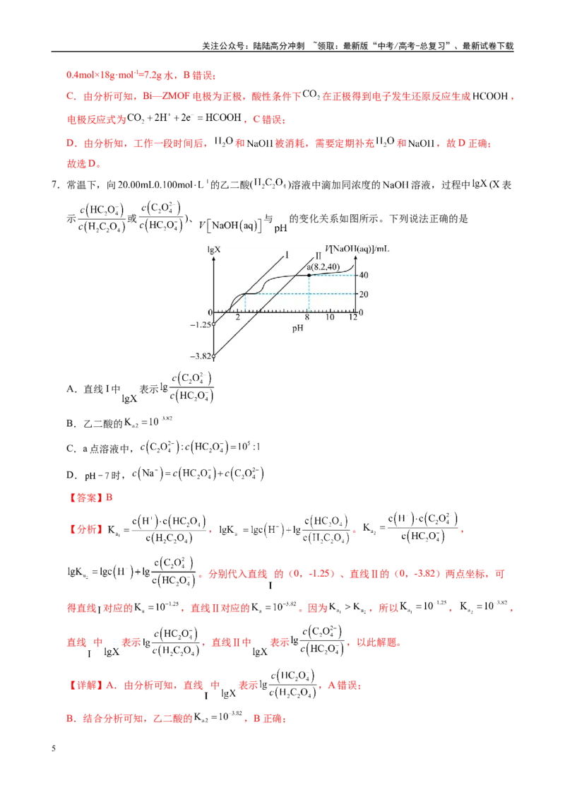 《化学（全国卷02）（全解全析）_05-化学-高考总复习_专项复习_2025年_2025年高考押题预测卷（多地区）化学》第5页预览