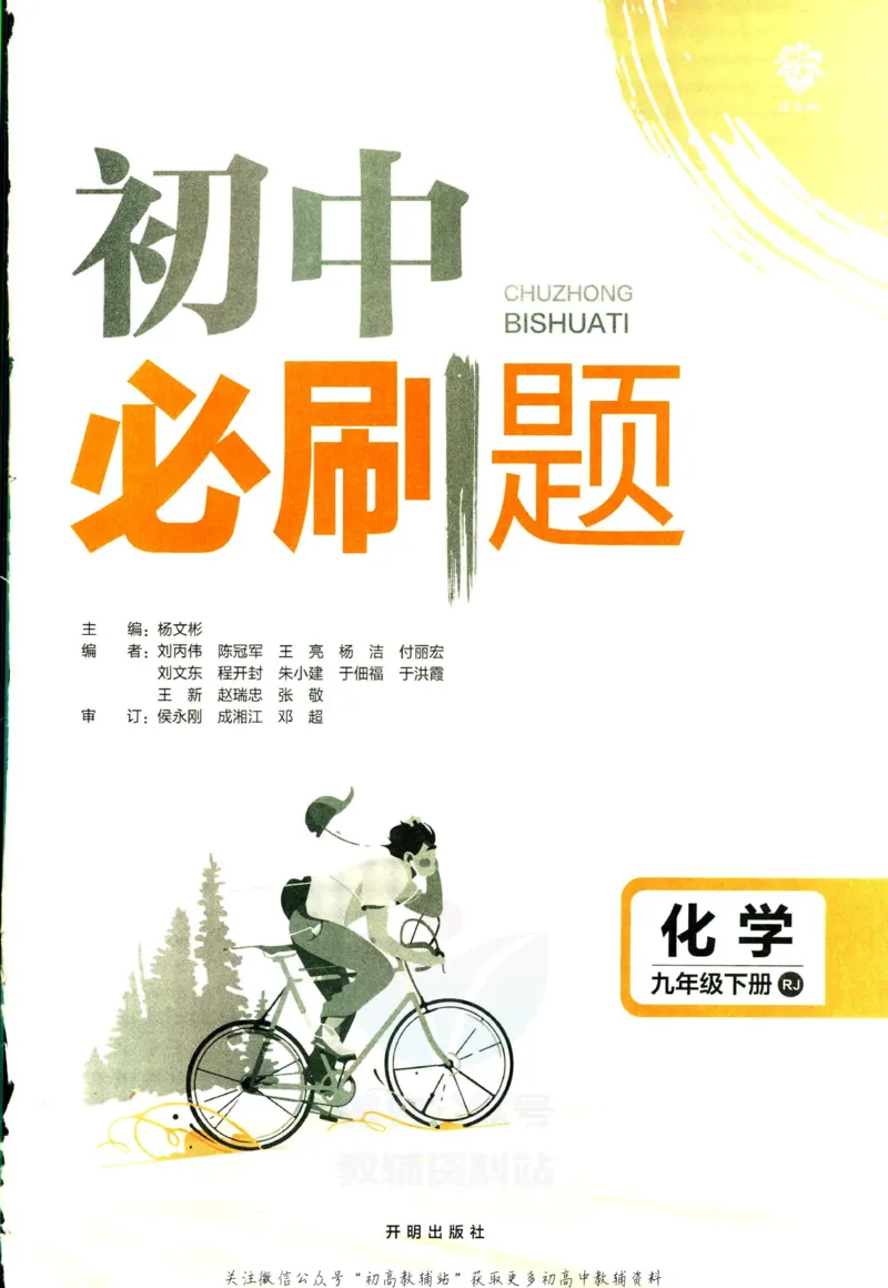 《初中必刷题九年级下册化学人教版_2、2025初中必刷题合集_初中必刷题23+24+25上册_2023版》第3页预览