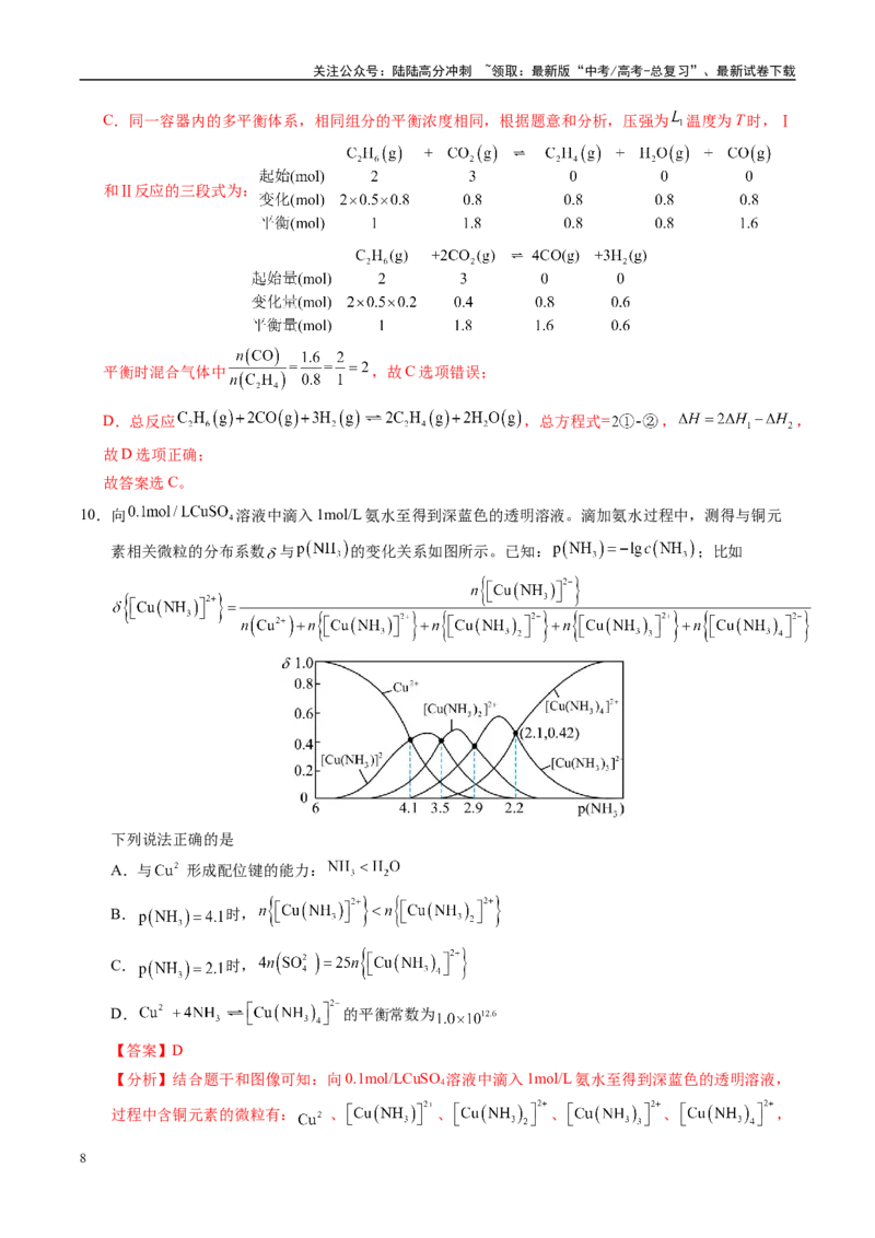 《化学（福建卷）（全解全析）_05-化学-高考总复习_专项复习_2025年_2025年高考第一二三次模拟卷（多地区）化学_2025年高考化学第一次模拟卷23套》第8页预览