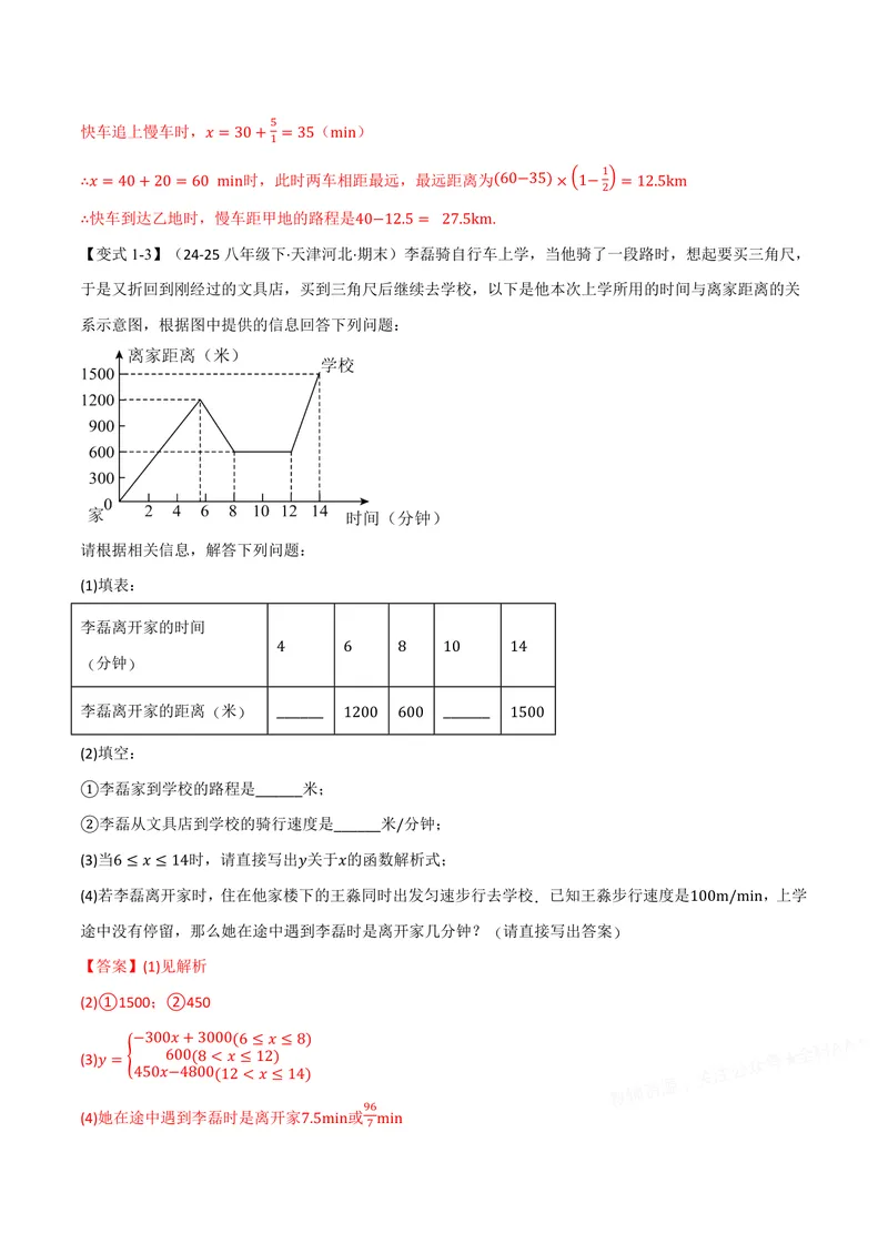 《专题12.5一次函数的应用(讲义)(解析版)_2026语数英7-9年级上《举一反三系列》多版本_2026《初中数学•举一反三系列》8上多版本_2026《初中数学•举一反三系列》8上(沪科)》第6页预览