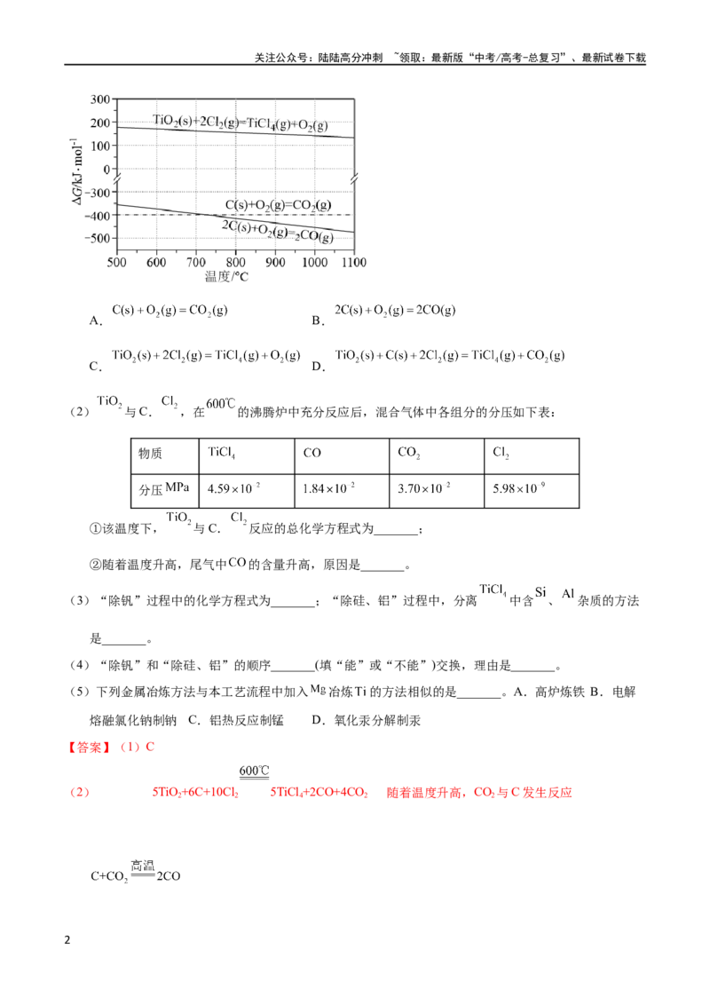 《专题80工艺流程——成分分析（教师版）_05-化学-高考总复习_专项复习_2025年_十年（2013-2022）高考化学真题分项汇编（全国通用）_专题80工艺流程——成分分析（全国通用）》第2页预览