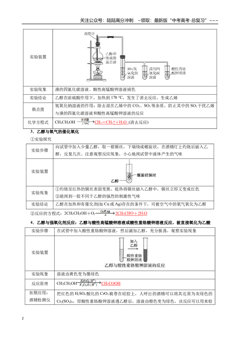 《专题13有机化学基础（三）（教师版）_05-化学-高考总复习_一轮复习_2026年-化学高考一轮复习_2026年高考化学一轮复习讲义+练习+课件（新教材新高考）-G55_2026版_第十章化学实验基础与探究》第2页预览