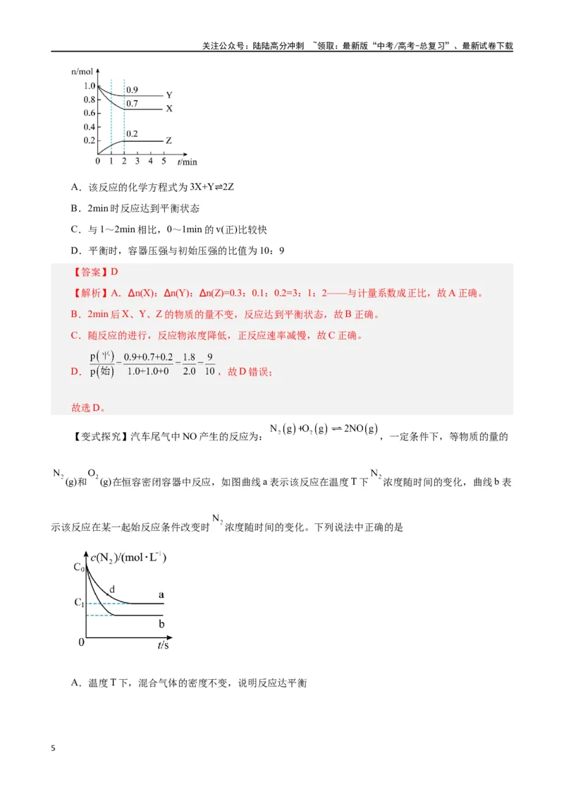 《专题讲座（四）反应速率、平衡图像题解题策略（讲）-（解析版）_05-化学-高考总复习_一轮复习_2024年_2024年高考化学大一轮复习精讲精练+专题讲座_资料》第5页预览
