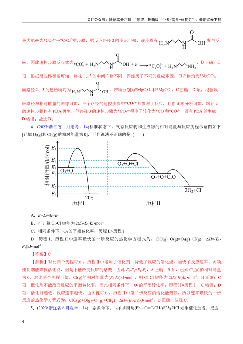《专题36化学反应机理与反应历程(解析版)_05-化学-高考总复习_专项复习_2025年_十年（2015-2024）高考化学真题分类汇编（全国通用）》第4页预览