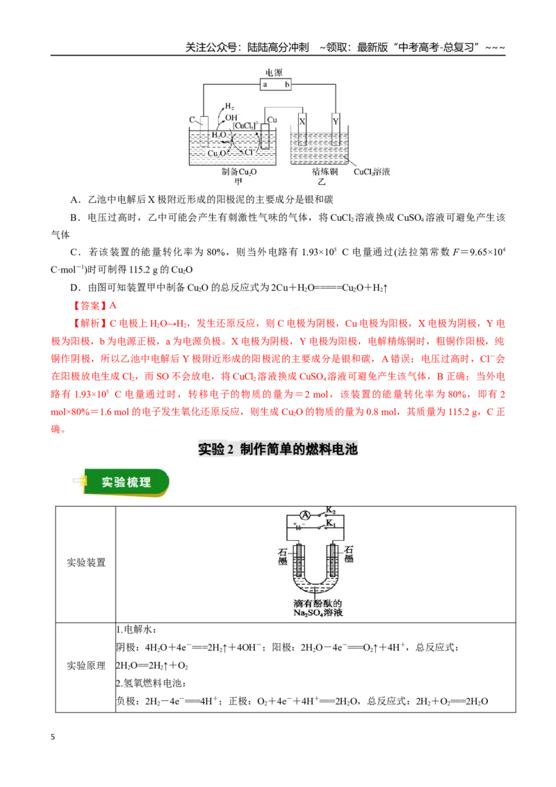 《专题08化学反应与能量（二）（教师版）_05-化学-高考总复习_一轮复习_2026年-化学高考一轮复习_2026年高考化学一轮复习讲义+练习+课件（新教材新高考）-G55_2026版》第5页预览