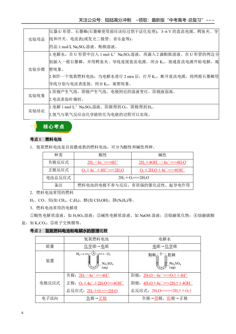 《专题08化学反应与能量（二）（教师版）_05-化学-高考总复习_一轮复习_2026年-化学高考一轮复习_2026年高考化学一轮复习讲义+练习+课件（新教材新高考）-G55_2026版》第6页预览