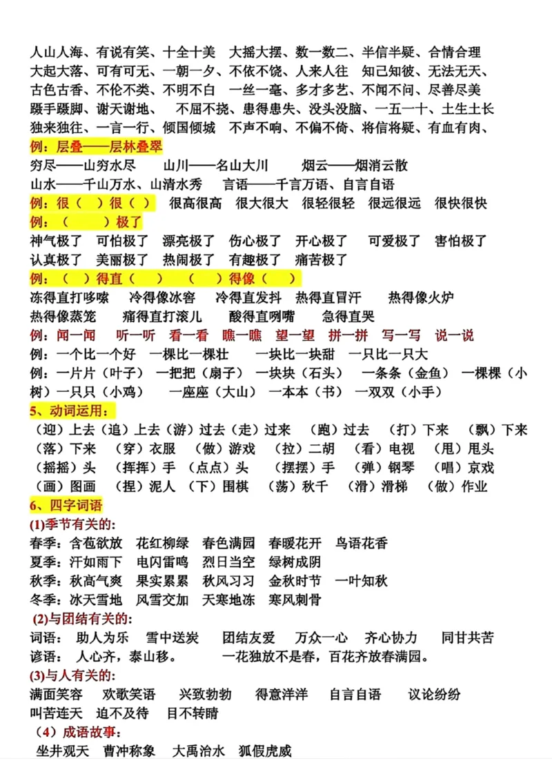 《二年级语文上册期末复习资料_小学1-6年级全科全套_1-6年级全科上册_二年级_语文_语文二上期末专项复习》第3页预览