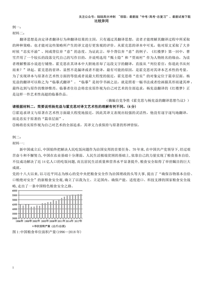 《专题05材料异同的比较（精练习题）（解析版）_一轮复习_2024年_2024年高考语文一轮复习考点精讲习题精练全国通用_资料》第1页预览