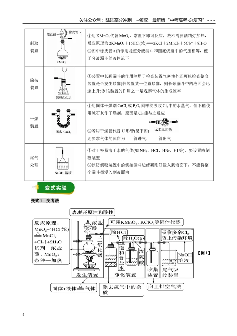 《专题04非金属及其化合物（一）（学生版）_05-化学-高考总复习_一轮复习_2026年-化学高考一轮复习_2026年高考化学一轮复习讲义+练习+课件（新教材新高考）-G55_2026版》第9页预览