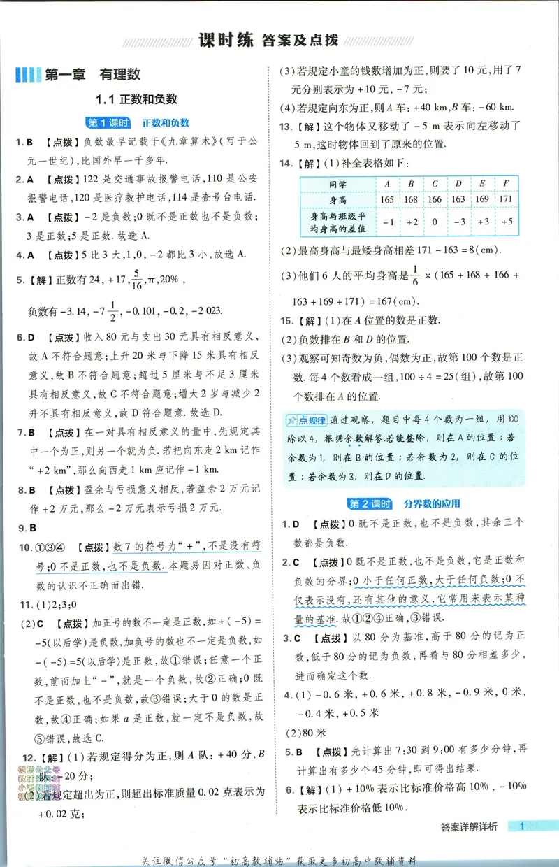《典中点七年级上册数学人教版答案_初中7-9年级上下册《典中点》》第2页预览