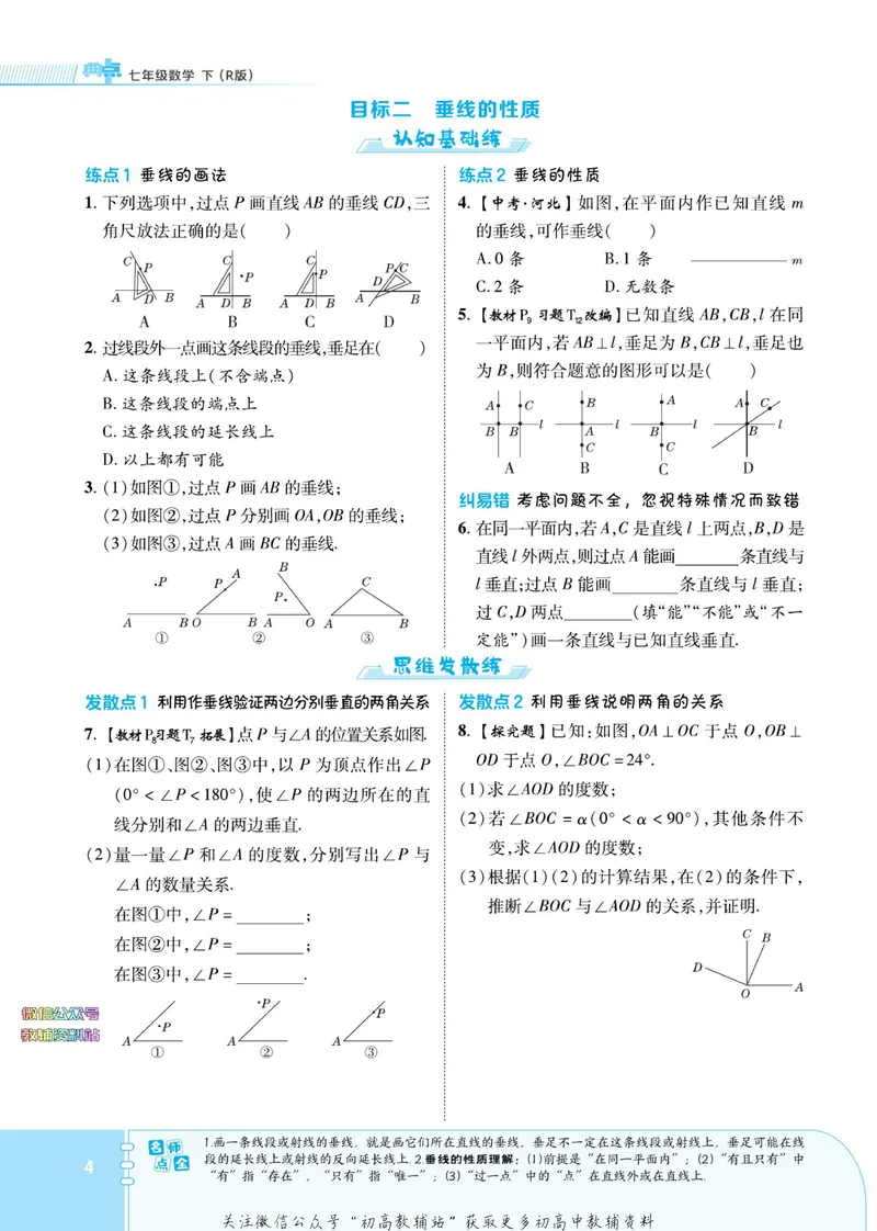 《典中点七年级下册数学人教版广东专版_初中7-9年级上下册《典中点》》第10页预览