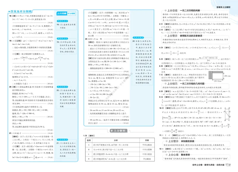 《2026《初中上分卷•数学》9上(BS)答案解析_2026版初中7-9年级上册全科《初中上分卷》含答案，可下载_2026上分卷初中数学上册789（北师）》第8页预览