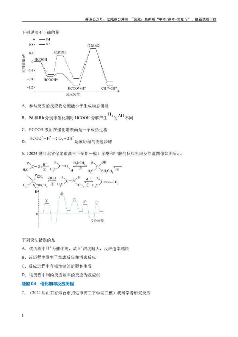 《压轴题03化学反应机理、历程、能垒图分析（学生版）_05-化学-高考总复习_专项复习_2025年_2025年高考化学培优训练新高考通用》第6页预览