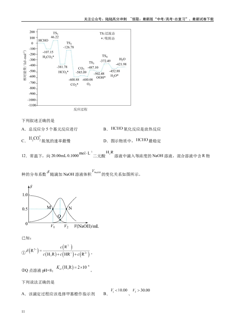 《信息必刷卷02（河北专用）（考试版）_05-化学-高考总复习_专项复习_2025年_2025年高考考前必刷题（多地区）化学_2025年高考化学考前必刷卷（河北专用）5套》第5页预览