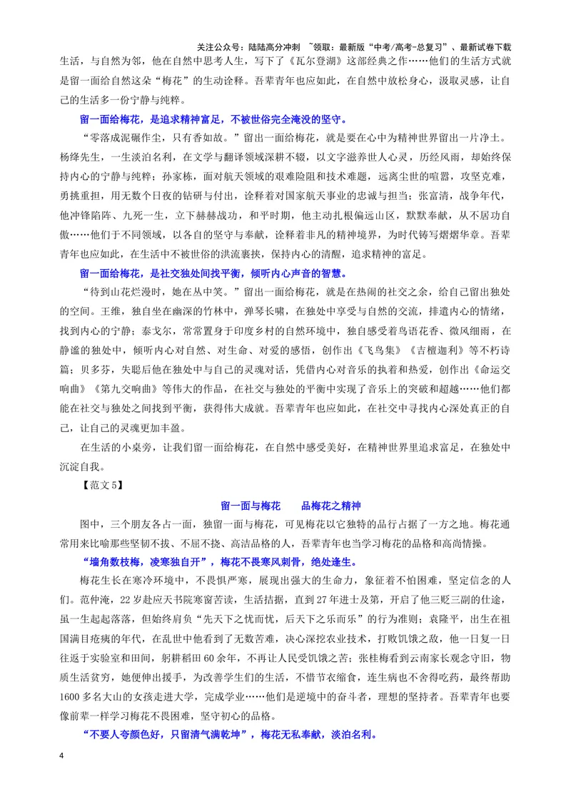 《专题02优秀范文集锦（05）（教师版）——_一轮复习_2024年_2024新高考语文一轮复习考点解析课件教案学案练习题_资料_2025版_作文》第4页预览