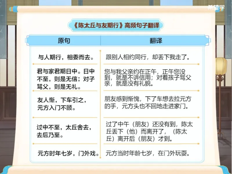 《初一秋上第3讲-文言精讲爱豆笔记_2025初一网课_25初一语文_2025初一-霍婉--语文（希望学）_秋季上A+_3.文言精讲古人智慧《〈世说新语〉二则》》第3页预览