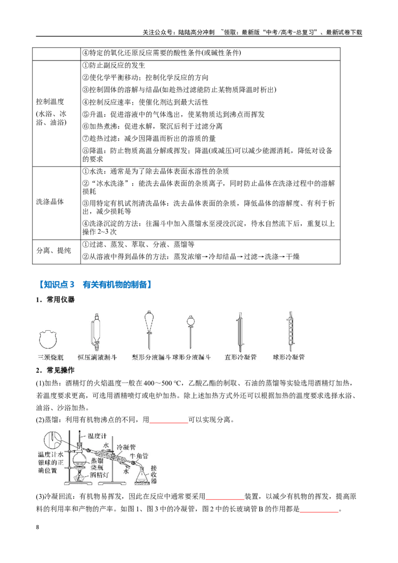《专题30物质的制备与性质八大题型（新高考通用）（学生版）_05-化学-高考总复习_一轮复习_2025年_2025年高考化学一轮复习举一反三系列（新高考通用）_资料》第8页预览