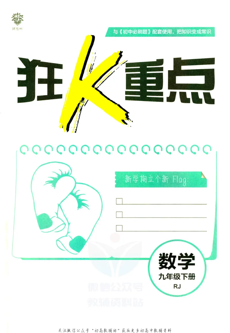 《初中必刷题九年级下册数学人教版狂K重点_2、2025初中必刷题合集_初中必刷题23+24+25上册_2023版》第3页预览