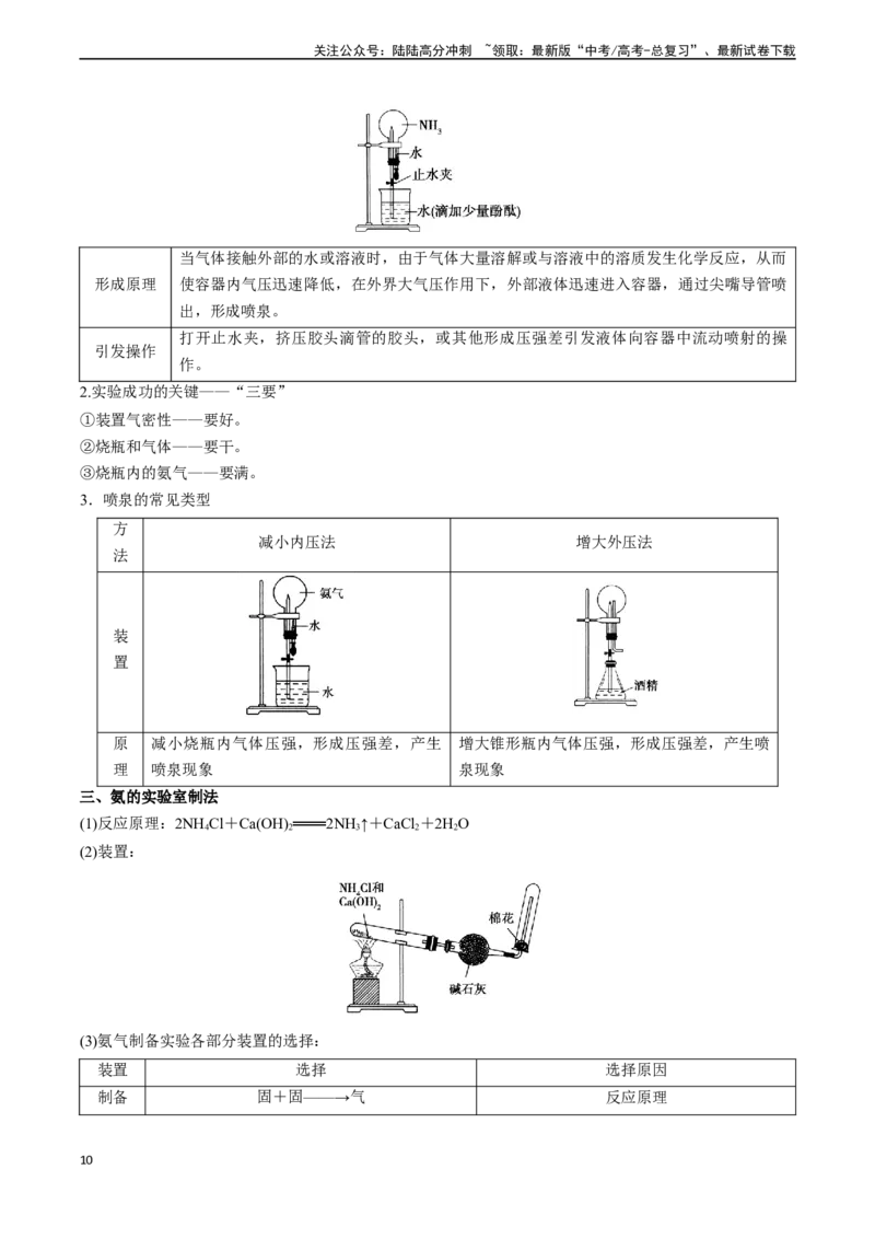 《专题07硫、氮及其化合物的性质（实验12~实验13）（学生版）_05-化学-高考总复习_专项复习_2025年_2025年高考化学教材实验及其延伸拓展》第10页预览