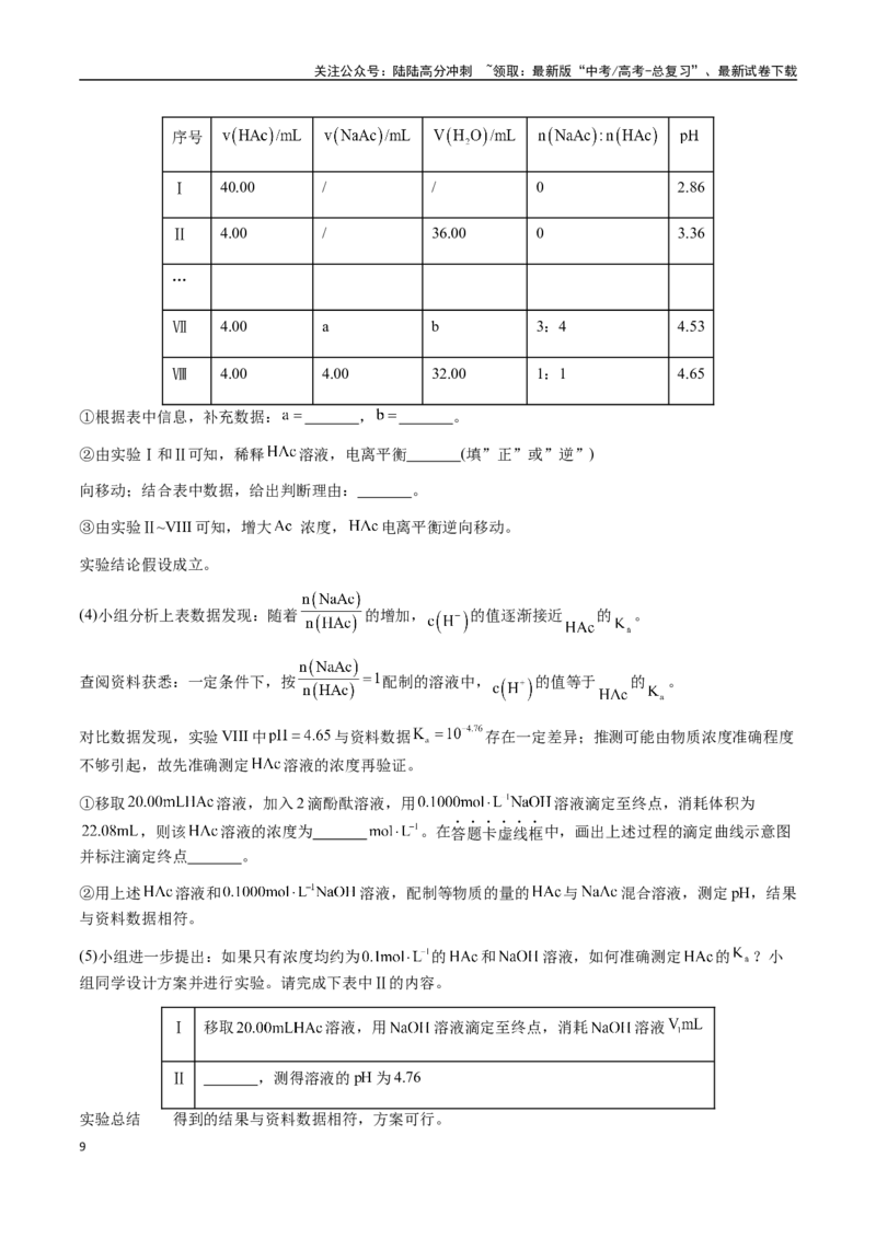 《专题25化学实验综合题——性质探究类（学生版）-（新高考通用）_05-化学-高考总复习_二轮复习_2025年_2025年高考化学二轮·突破提升专题复习讲义（新高考通用）_资料》第9页预览