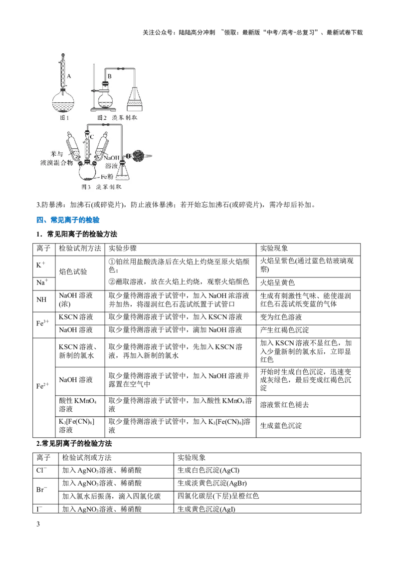 《压轴题02物质的制备、检验、分离与提纯（解析版）_05-化学-高考总复习_三轮冲刺_压轴题2025年高考化学培优训练（新高考通用）》第3页预览