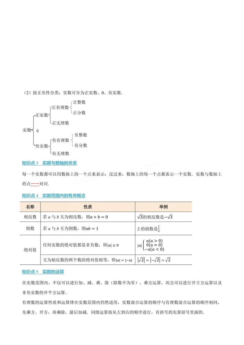 《专题10.3实数(讲义)(解析版)_2026语数英7-9年级上《举一反三系列》多版本_2026《初中数学•举一反三系列》8上多版本_2026《初中数学•举一反三系列》8上(华东师大)_专题10.3实数(讲义)》第2页预览