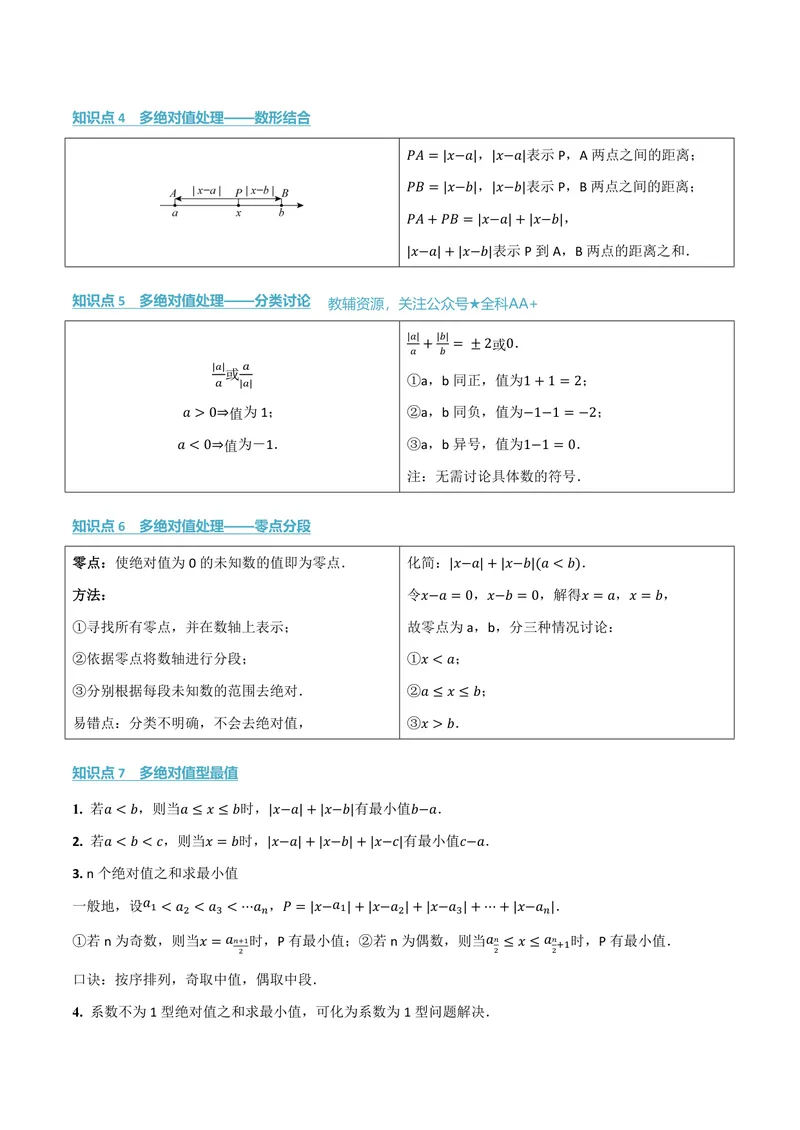 《专题08与绝对值有关的十大题型(专项训练)(原卷版)_2026语数英7-9年级上《举一反三系列》多版本_2026《初中数学•举一反三系列》7上多版本_2026《初中数学•举一反三系列》7上(人教)》第2页预览