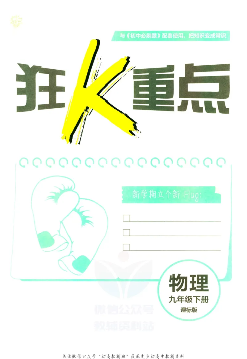 《初中必刷题九年级下册物理沪科版狂K重点_2、2025初中必刷题合集_初中必刷题23+24+25上册_2023版》第3页预览
