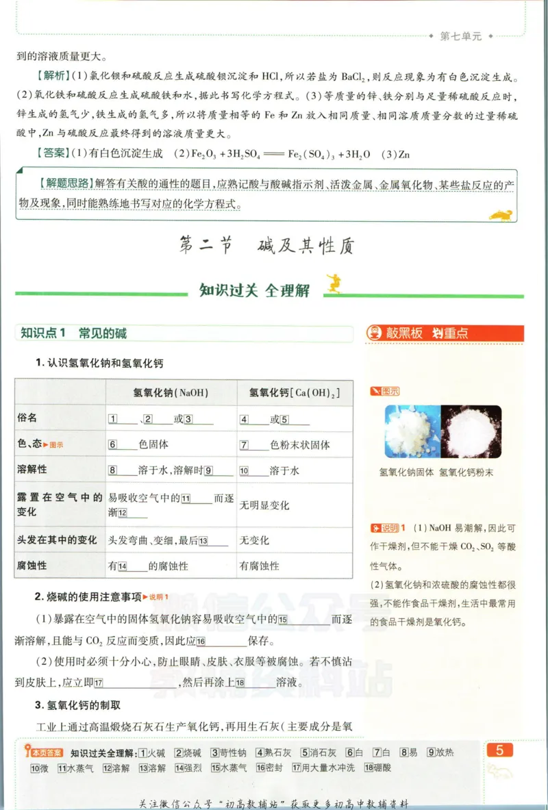 《初中必刷题九年级下册化学鲁教版狂k重点_2、2025初中必刷题合集_初中必刷题23+24+25上册_2023版》第9页预览