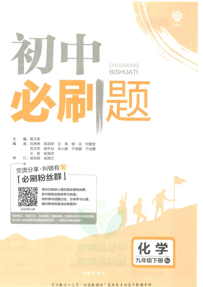 《初中必刷题九年级下册化学人教版_2、2025初中必刷题合集_初中必刷题23+24+25上册_25初中必刷_可信网络等多个文件_初中必刷题_历年必刷题和24上册_2022版》第3页预览