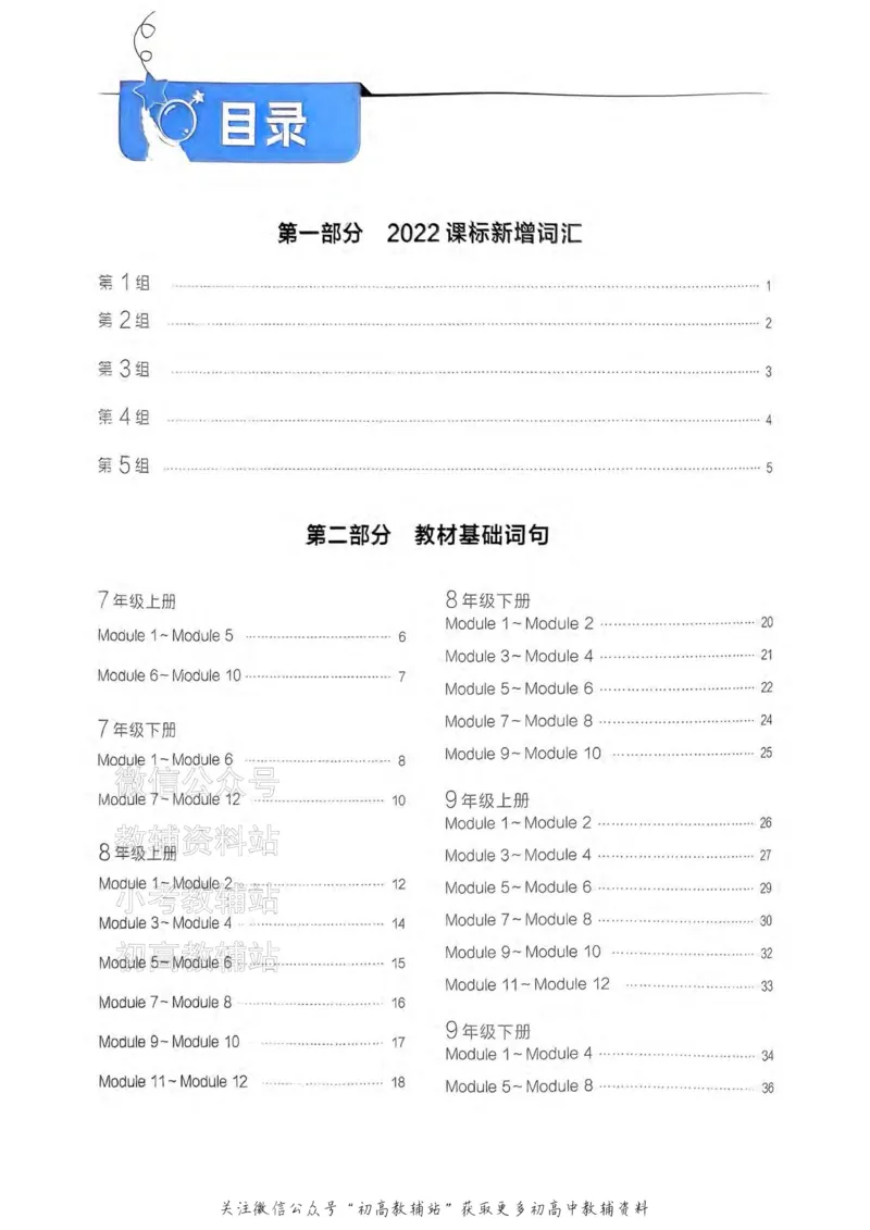 《2025领跑英语一轮词句背诵（教材梳理）_小初高学习资料合集（每天更新）_学习之星领跑中考（辽宁）》第1页预览