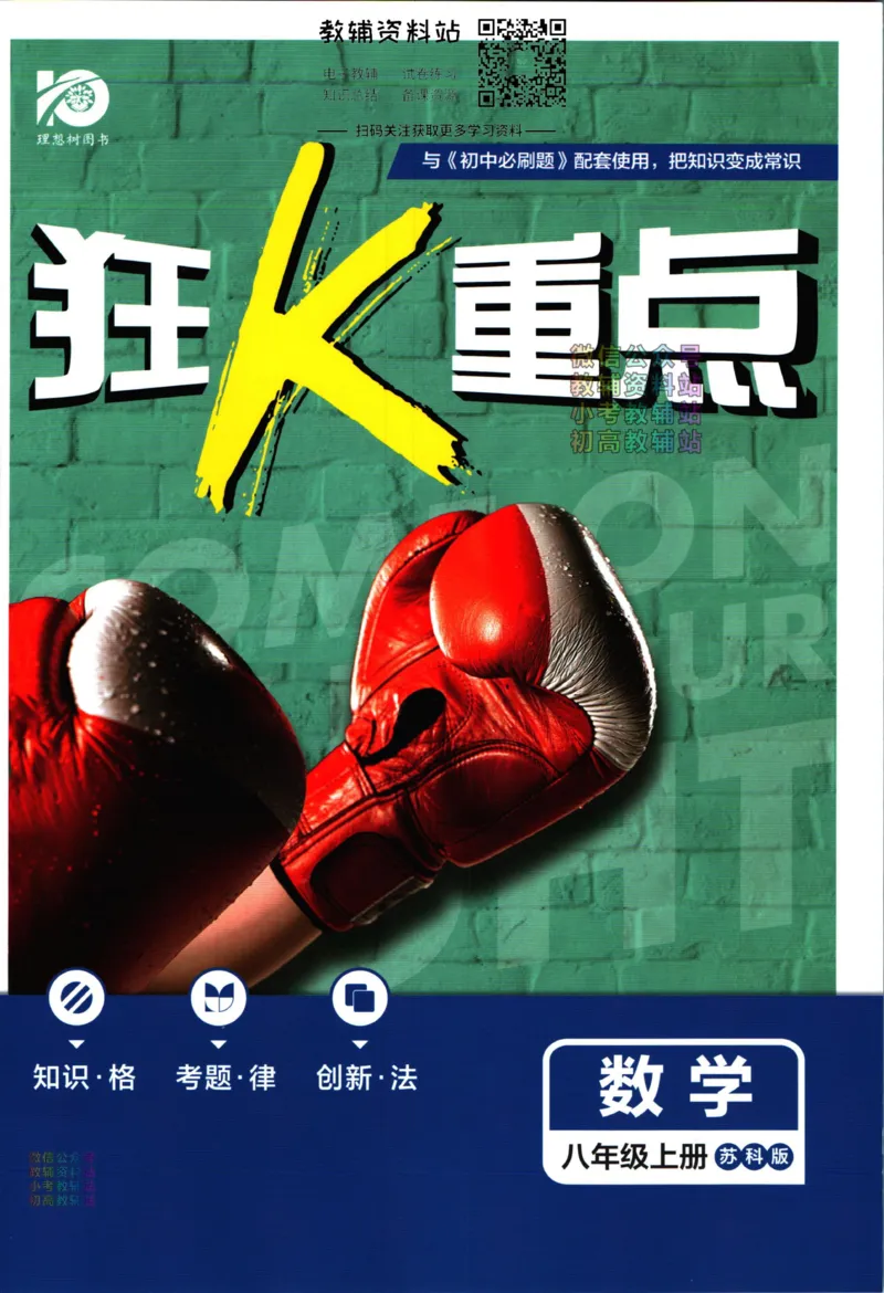 《初中必刷题八年级上册数学苏科版狂k重点_2、2025初中必刷题合集_初中必刷题23+24+25上册_2024版（部分上册）》第1页预览